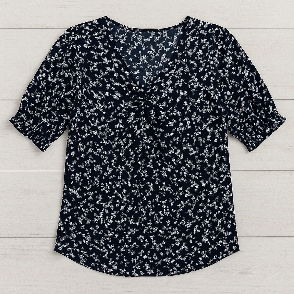 Old Navy | Puff Sleeve Blouse S – Chic Office to Evening Look ✨